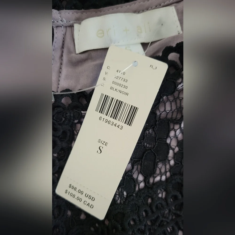 NWT Eri +Ali Anthropolgie Lace Top - Picture 4 of 7